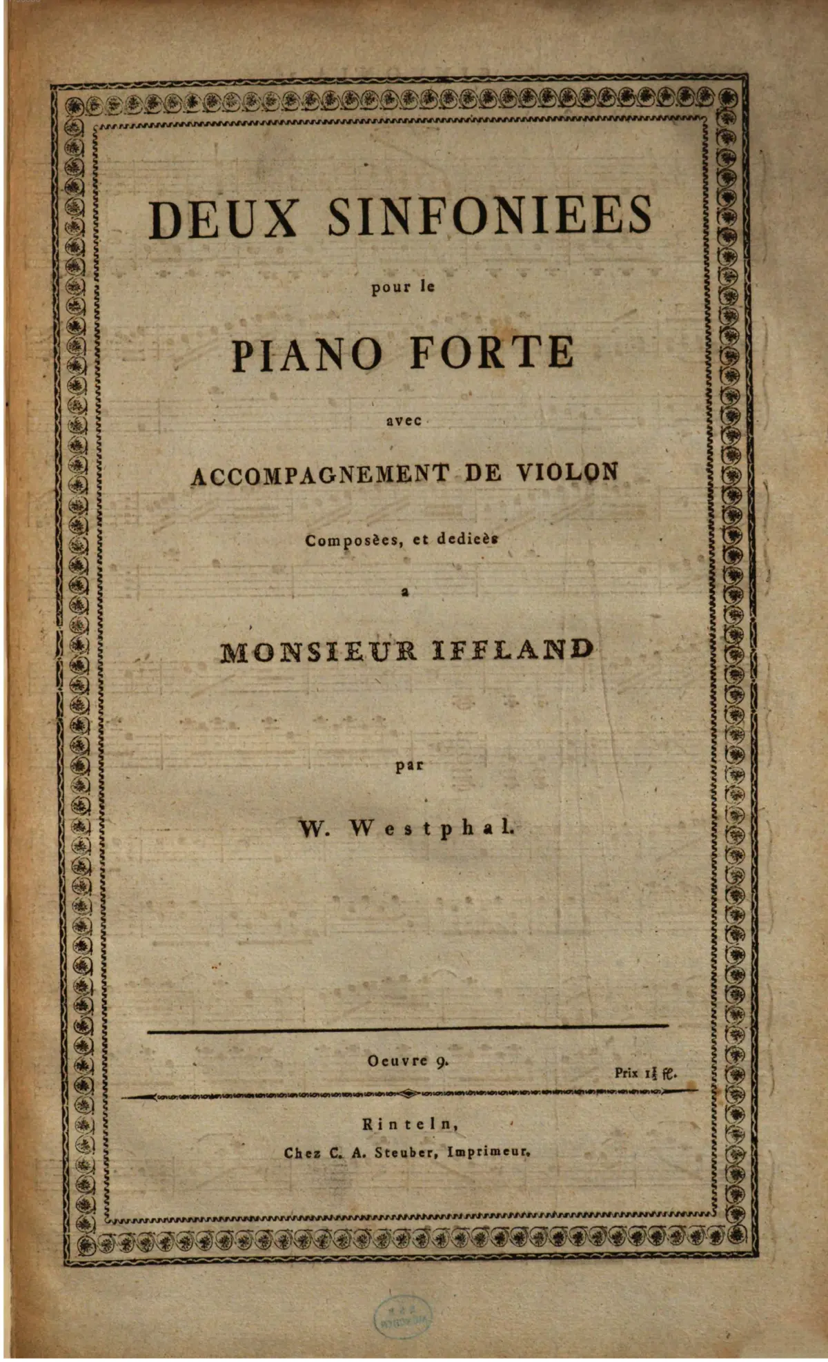 2 Sinfonias for Violin and Piano - Page 1
