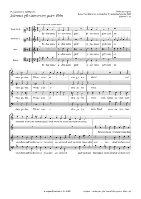 Jedermann gibt zuerst den guten Wein