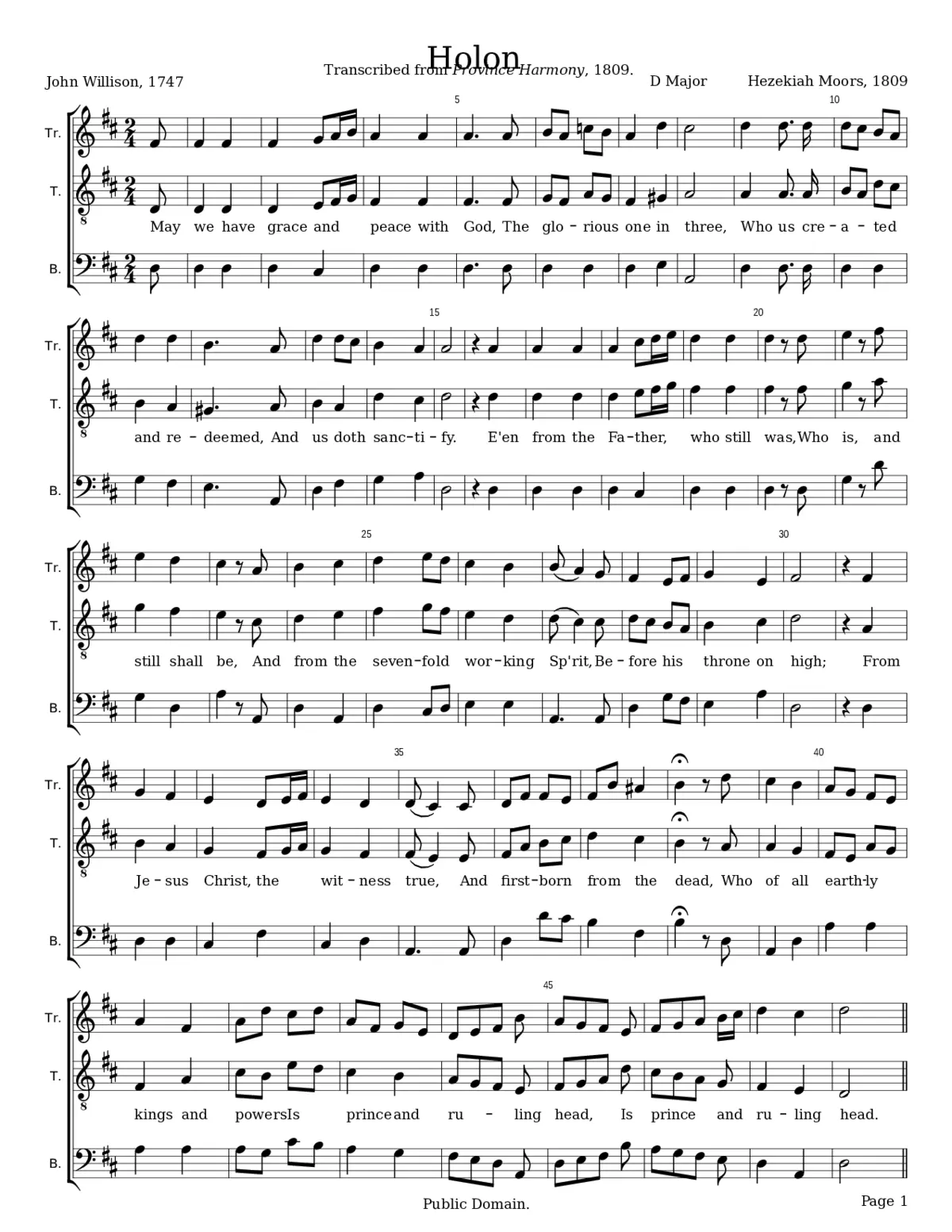Holon - Hezekiah Moors - Page 1