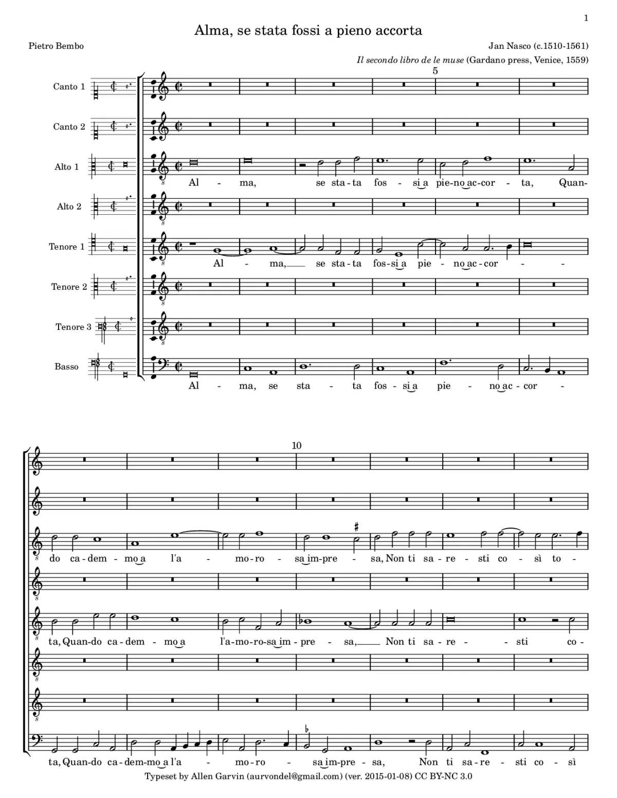 Alma, se stata fossi a pieno accorta - Page 1