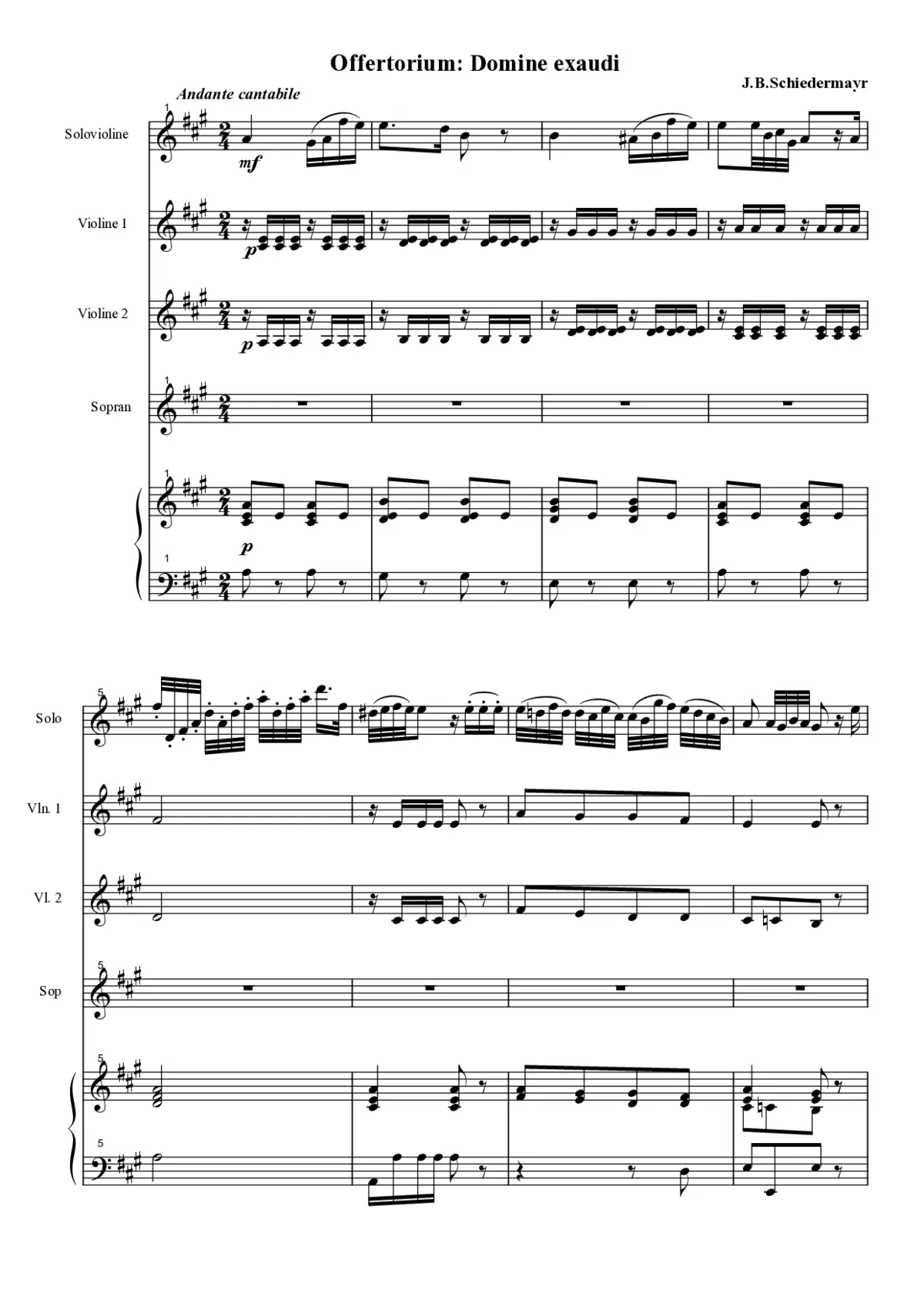 Domine exaudi - Page 1