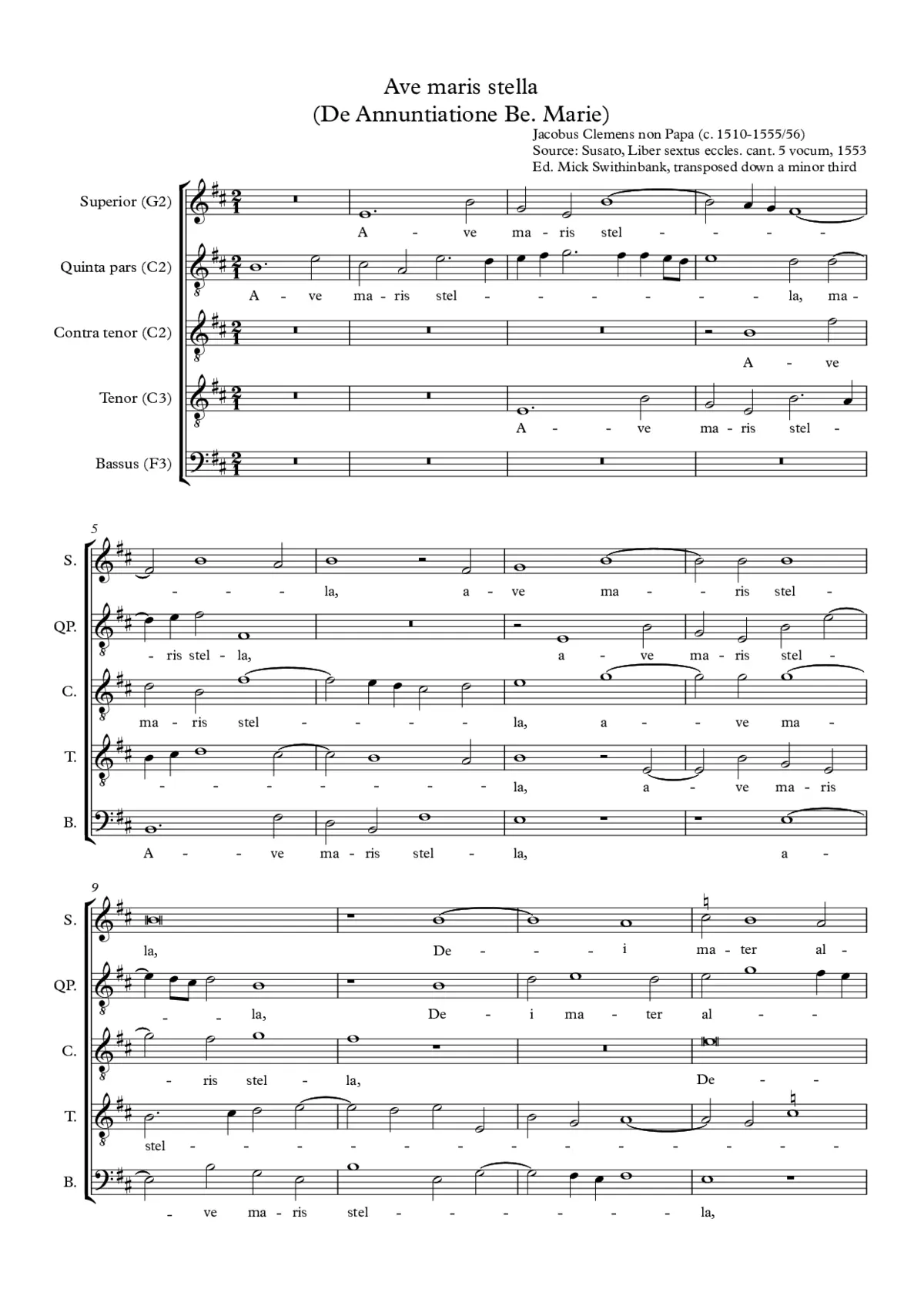 Ave maris stella - Page 1