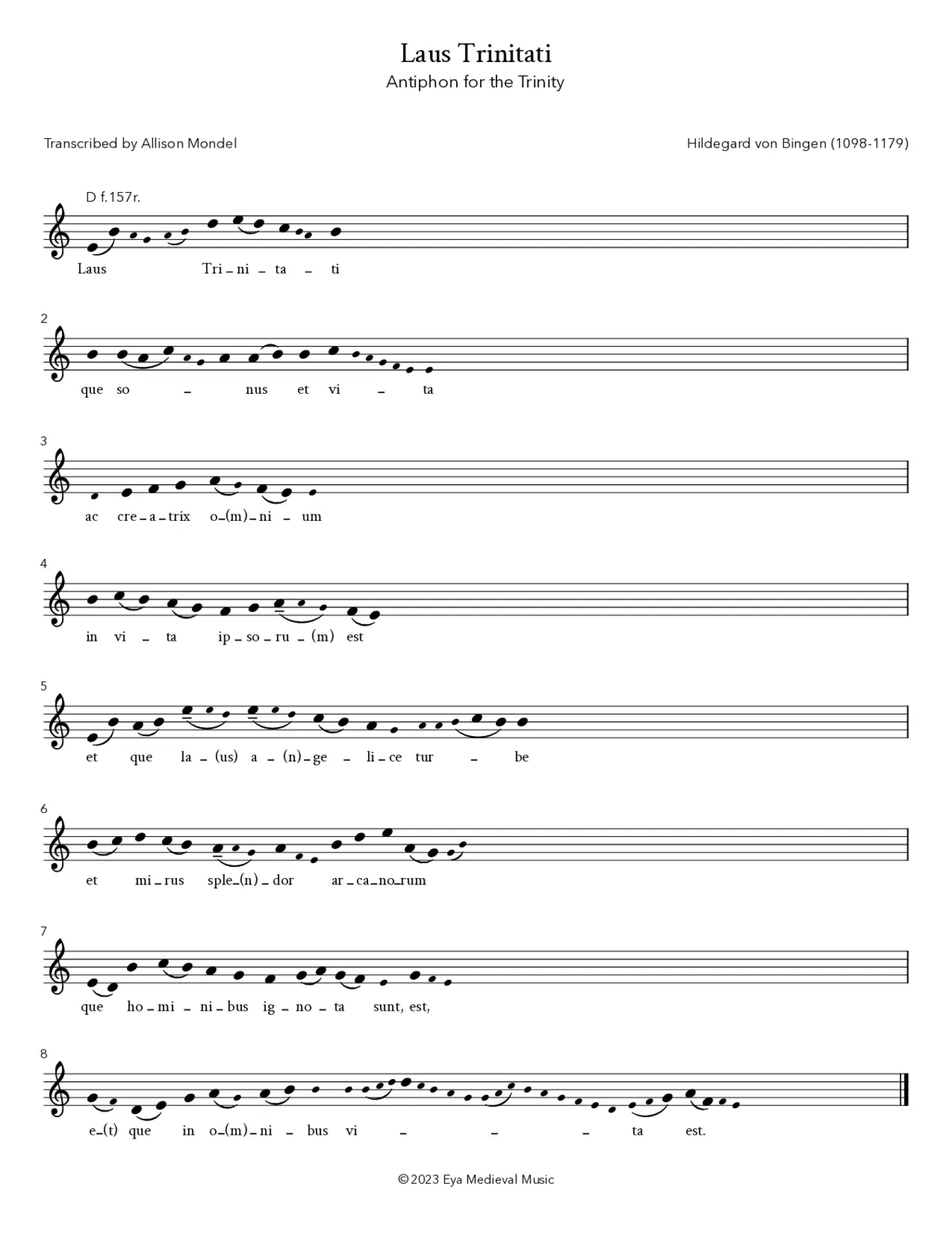 Laus Trinitati - Page 1