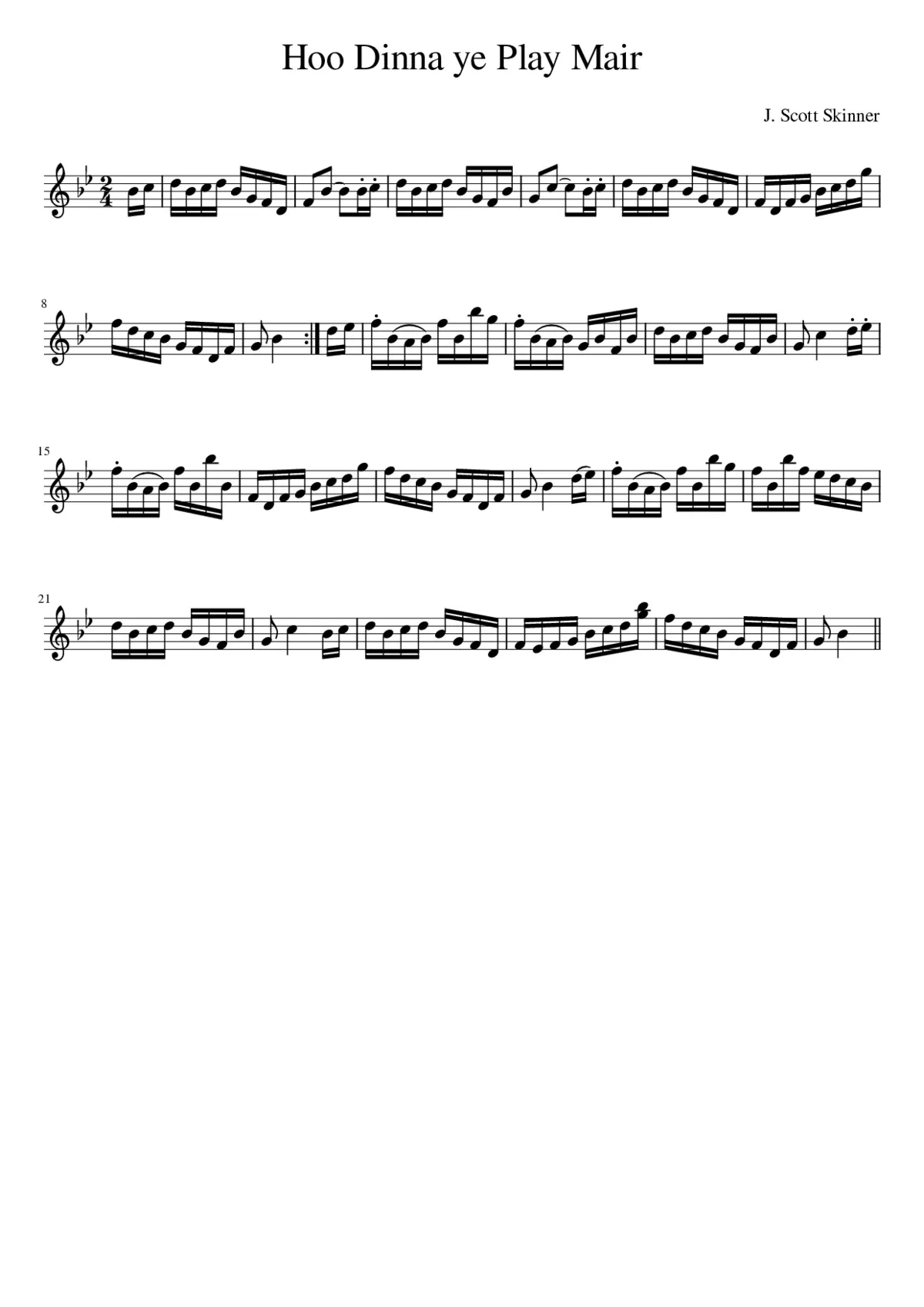 Hoo Dinna ye Play Mair - Page 1