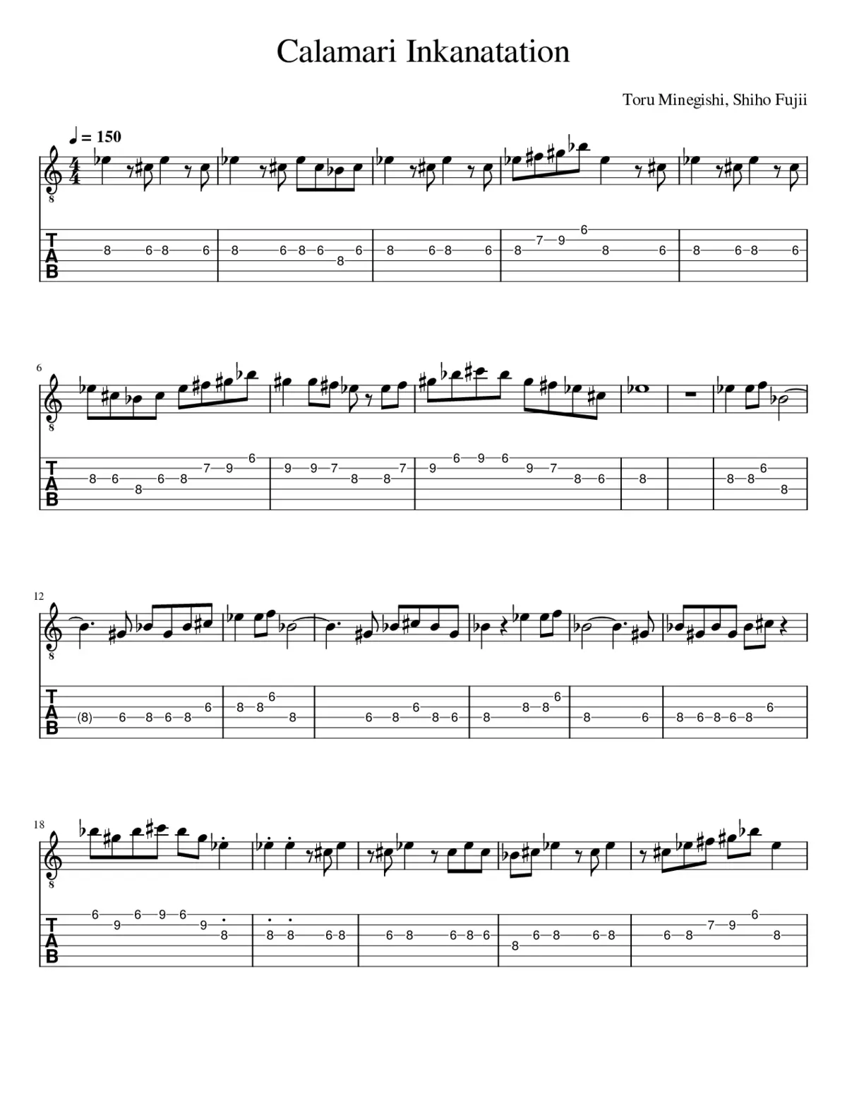 splatoon - calamari inkantation - Page 1