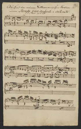 Abschied von meinem Silbermannischen Claviere in einem Rondo