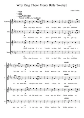 Why Ring These Merry Bells Today?