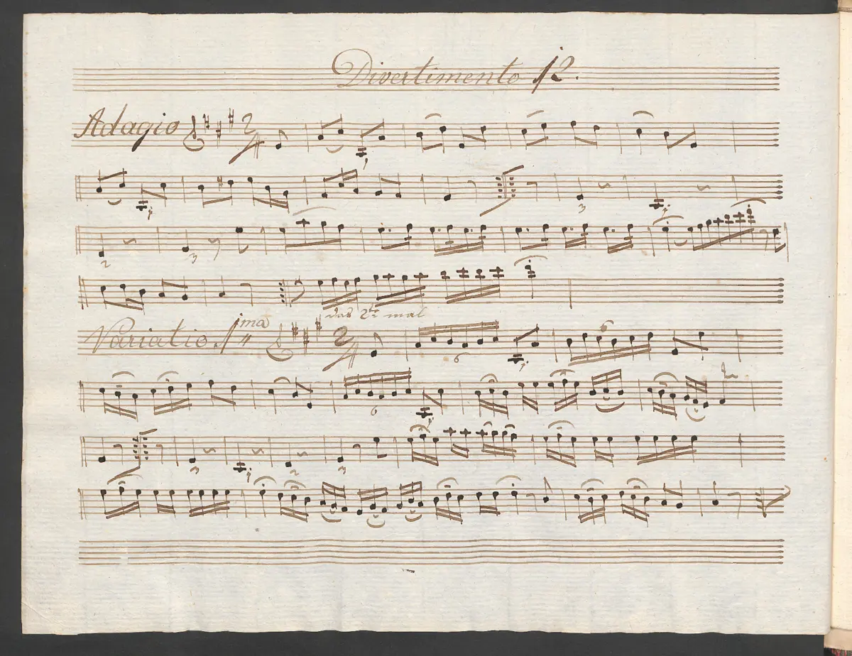 Baryton Trio in A major - Page 1