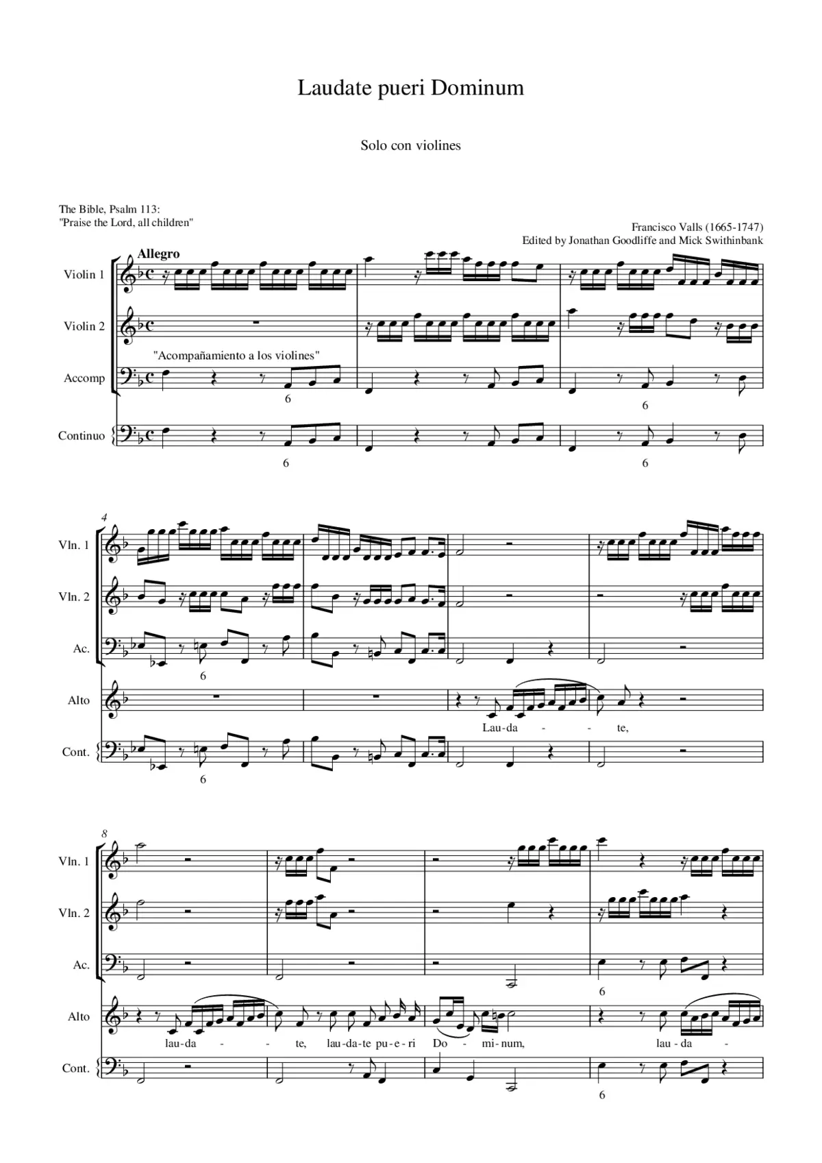 Laudate pueri Dominum - Page 1