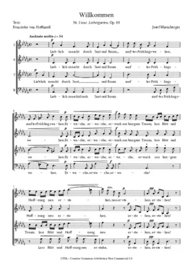 Willkommen, Op. 80, No. 2