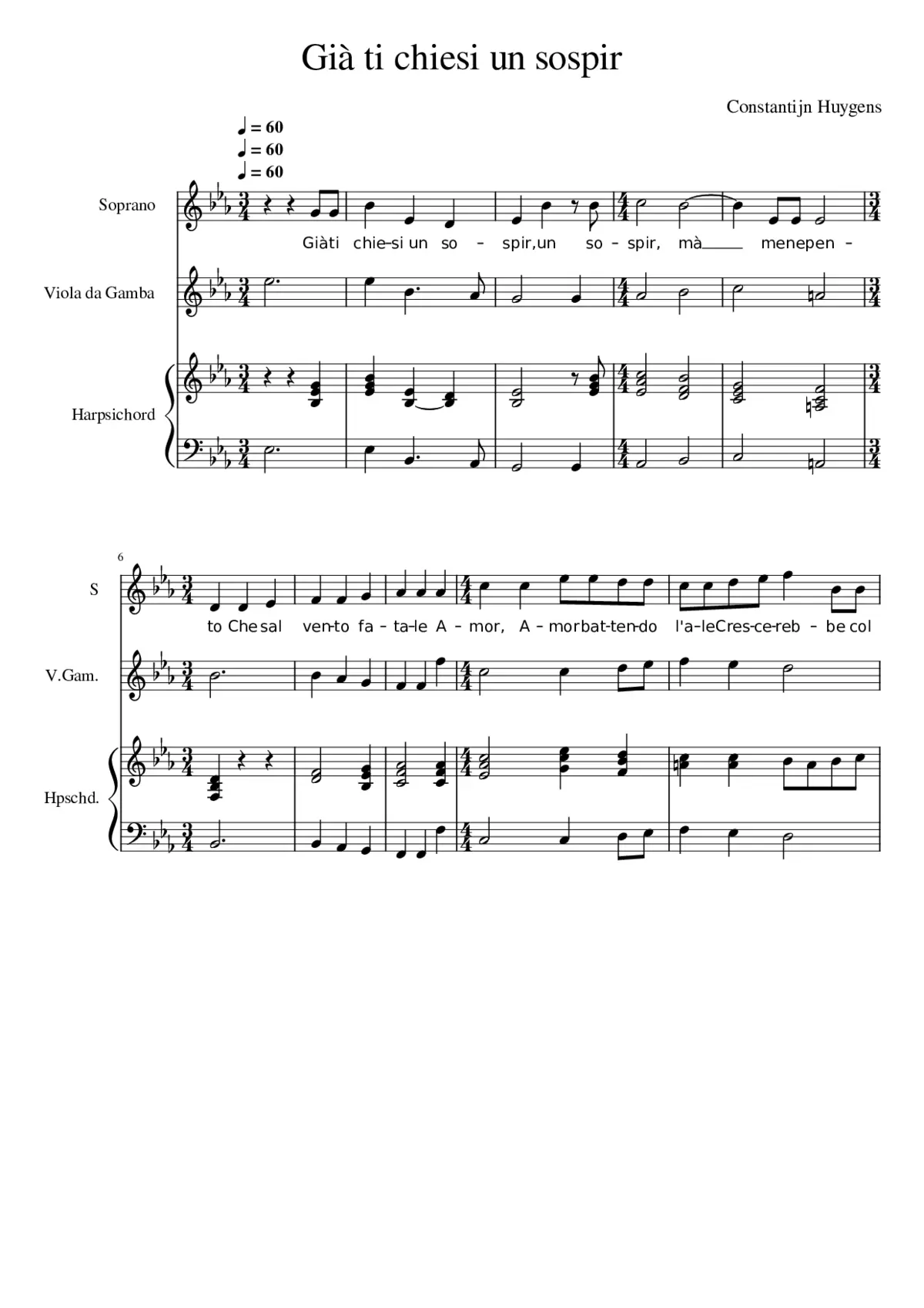 Già ti chiesi un sospir - Page 1