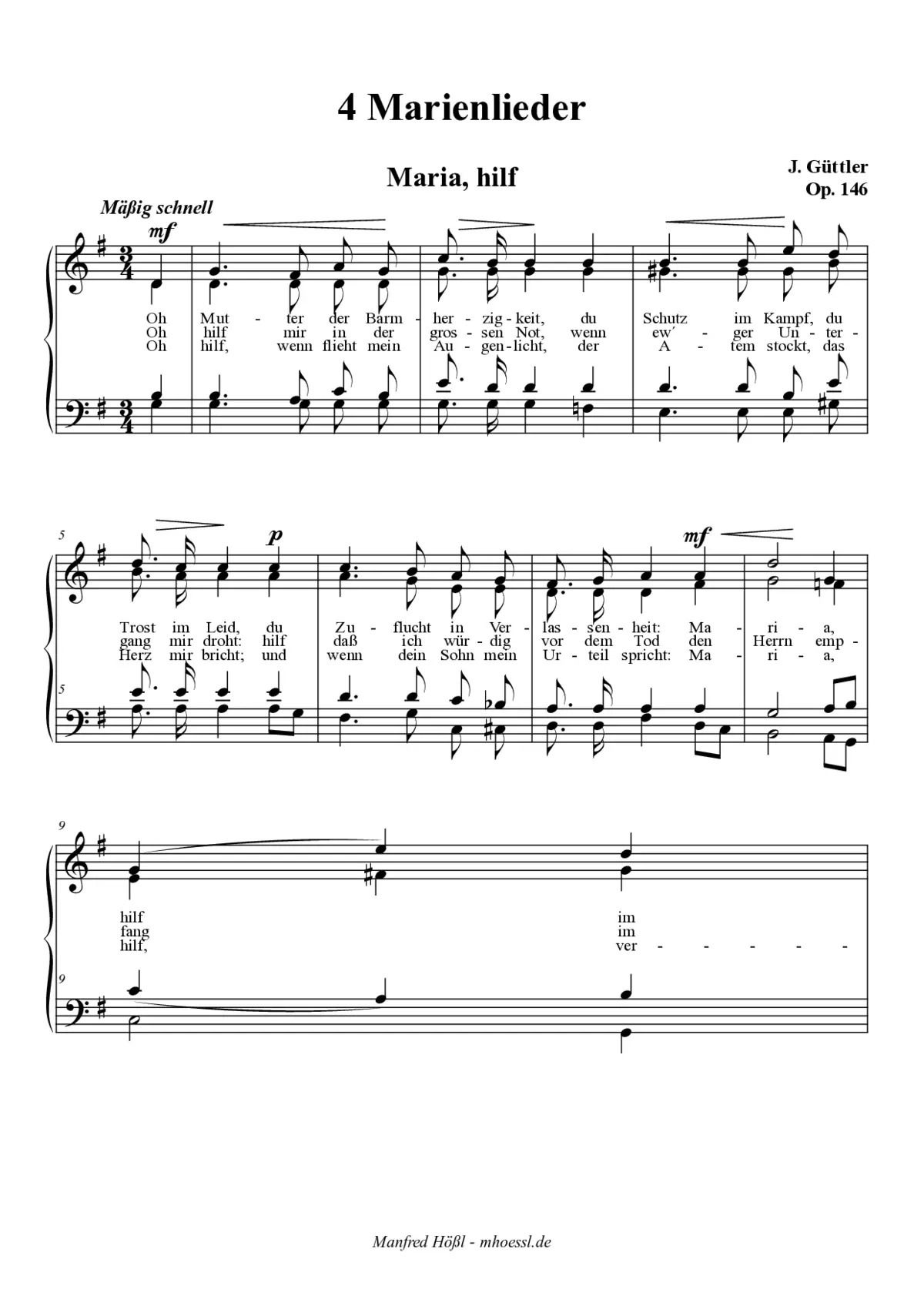 4 Marienlieder - Page 1
