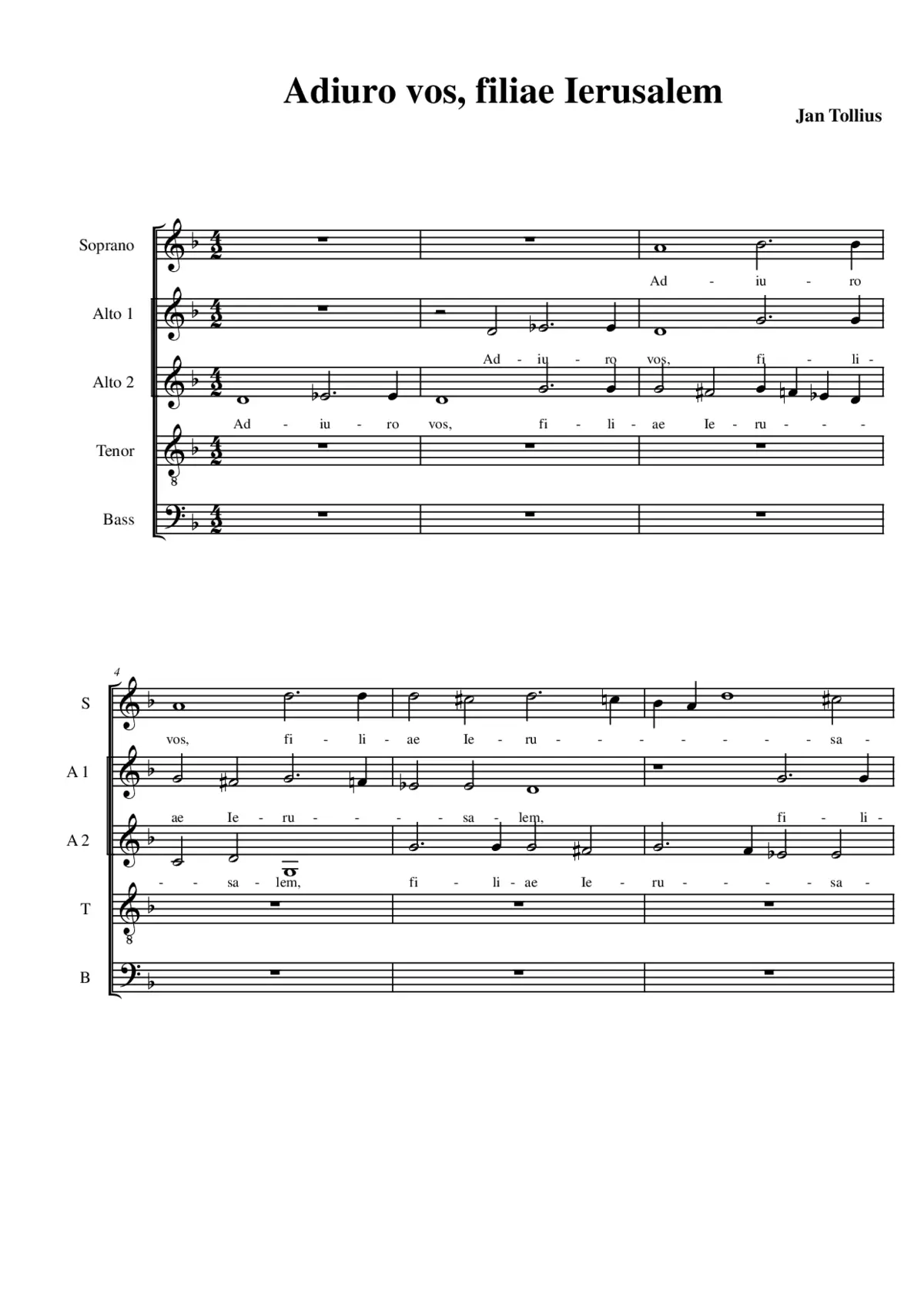 Adiuro vos, filiae Ierusalem - Page 1