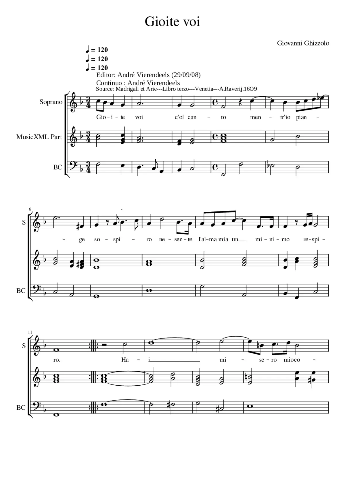 Gioite voi - Page 1
