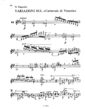 Variations on Carnival of Venice