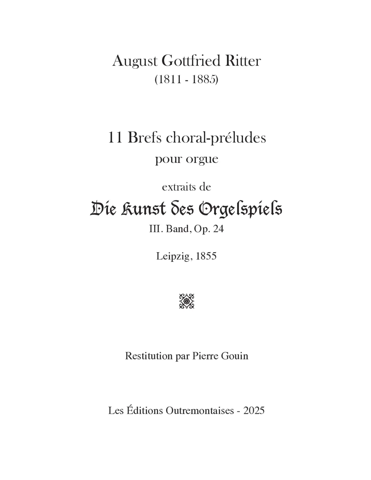 11 Short Choral Preludes - Page 1