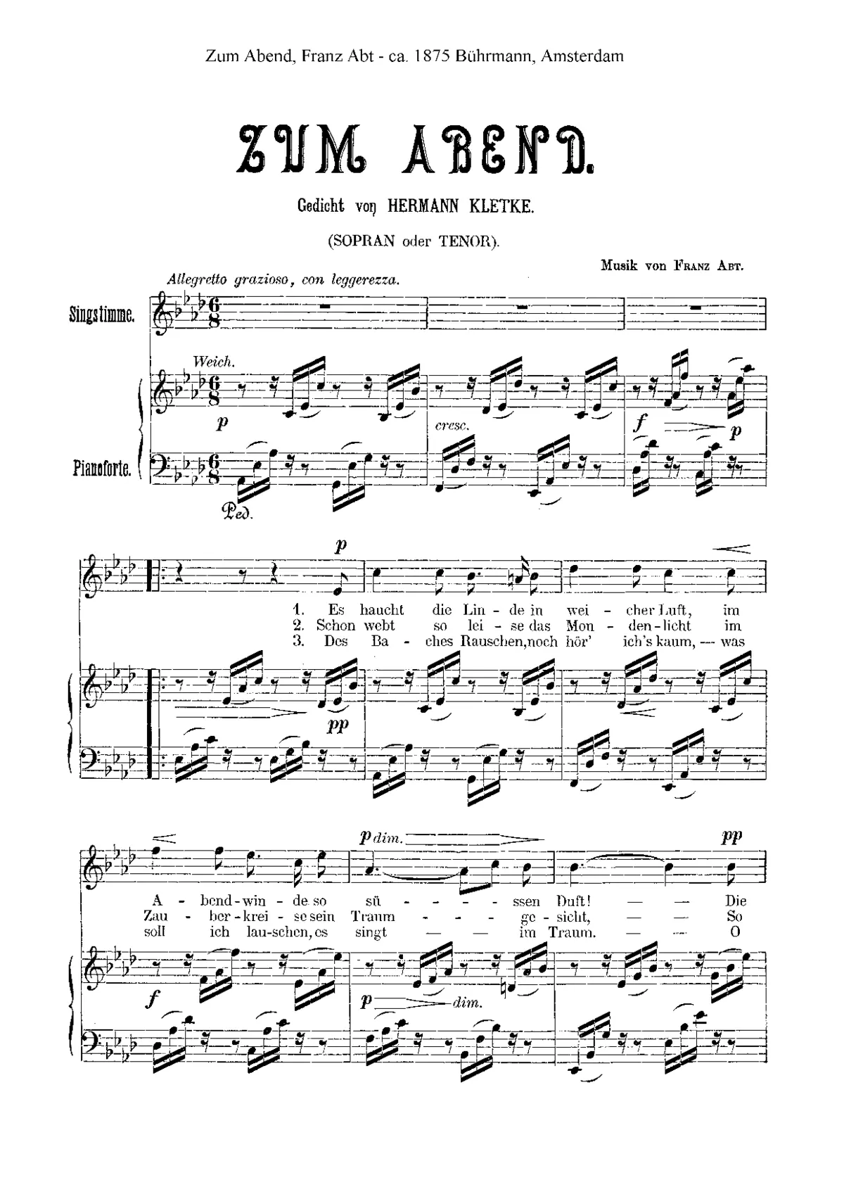 3 Lieder - Page 1