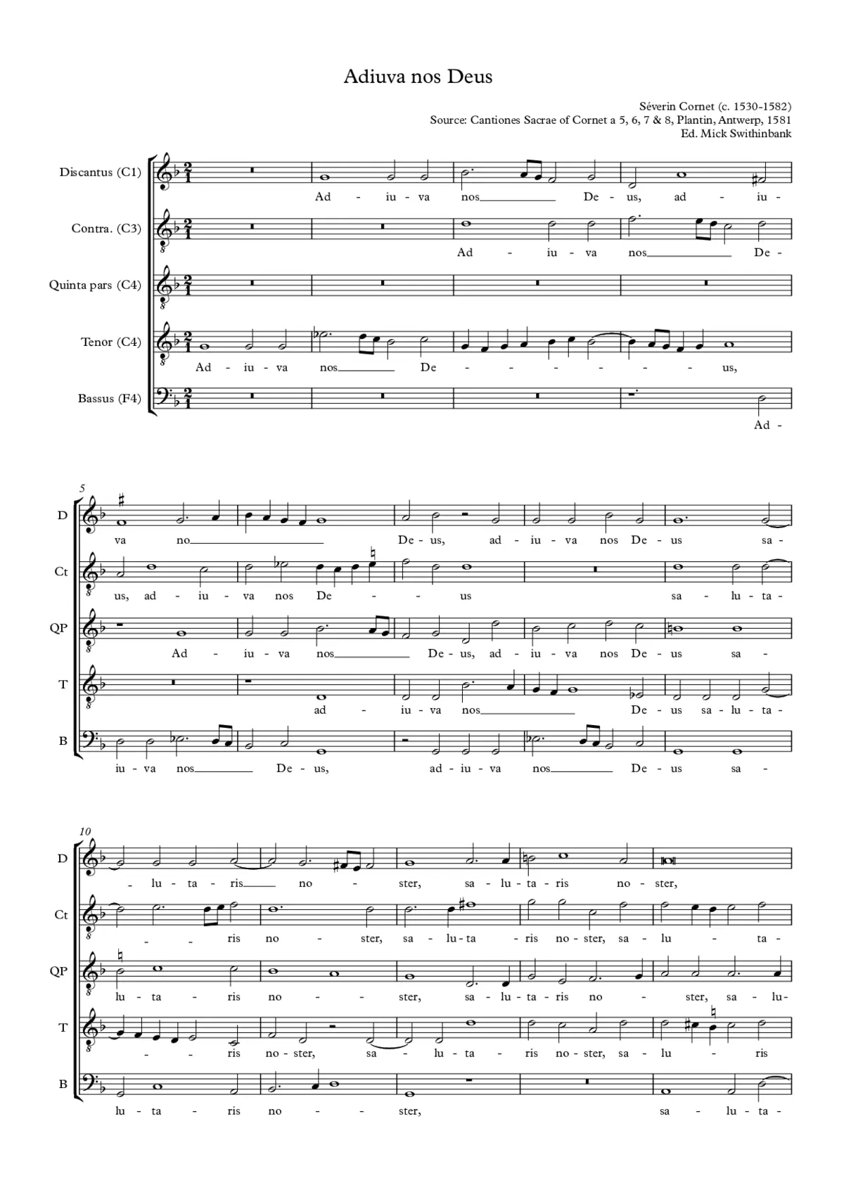 Adiuva nos Deus - Page 1