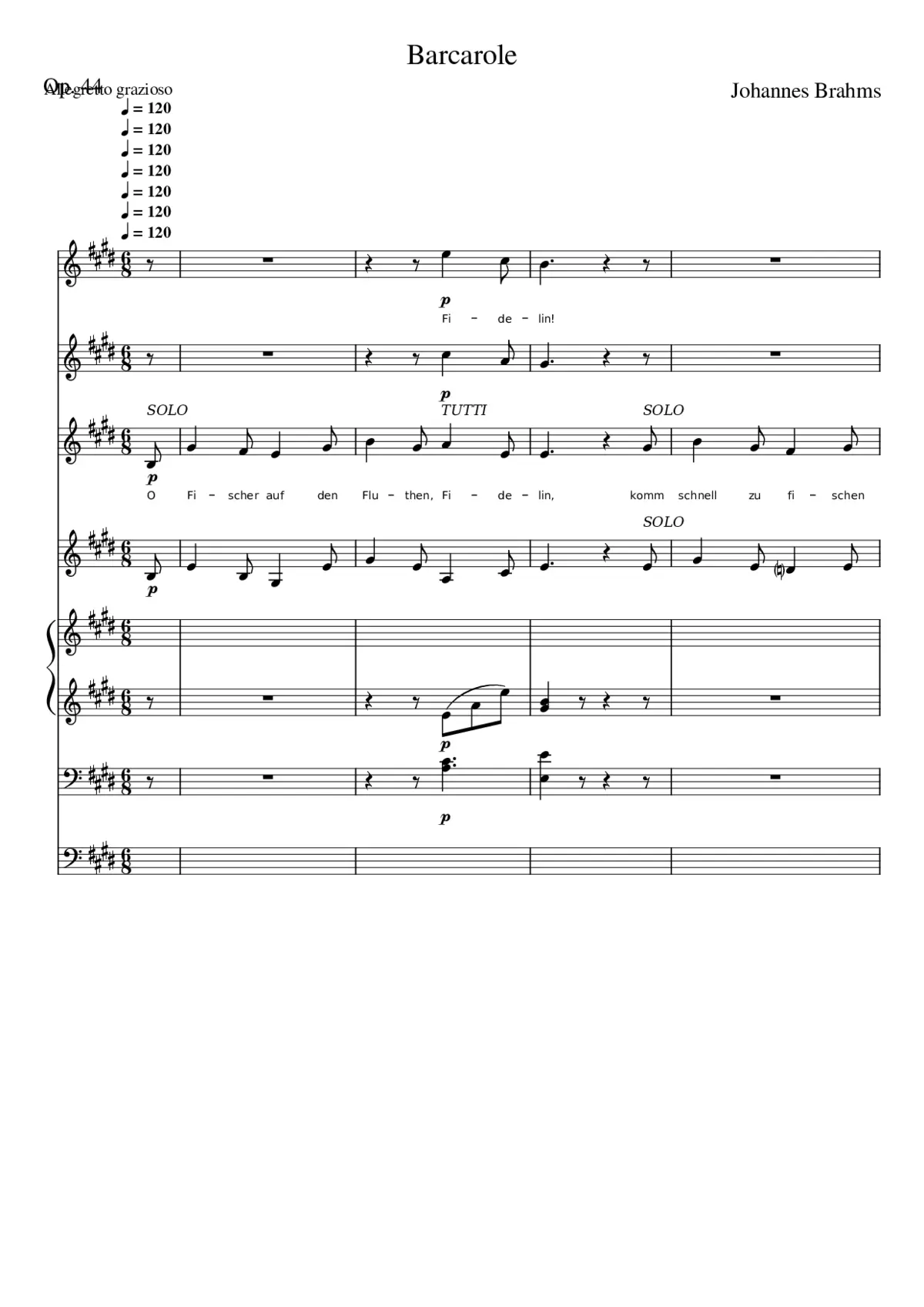 12 Lieder and Romances Op.44 - Page 1