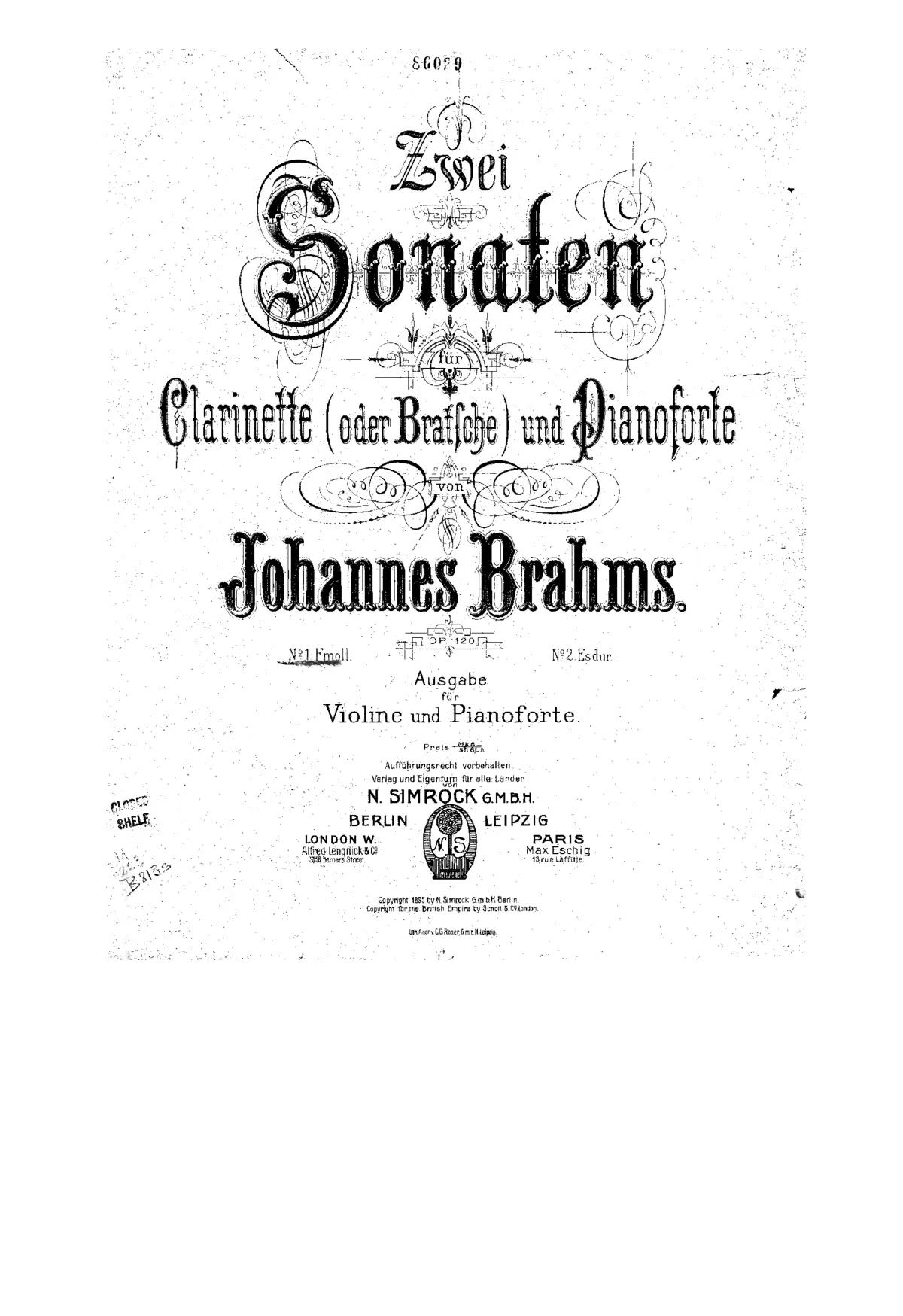 Clarinet Sonata No.1 - Page 1