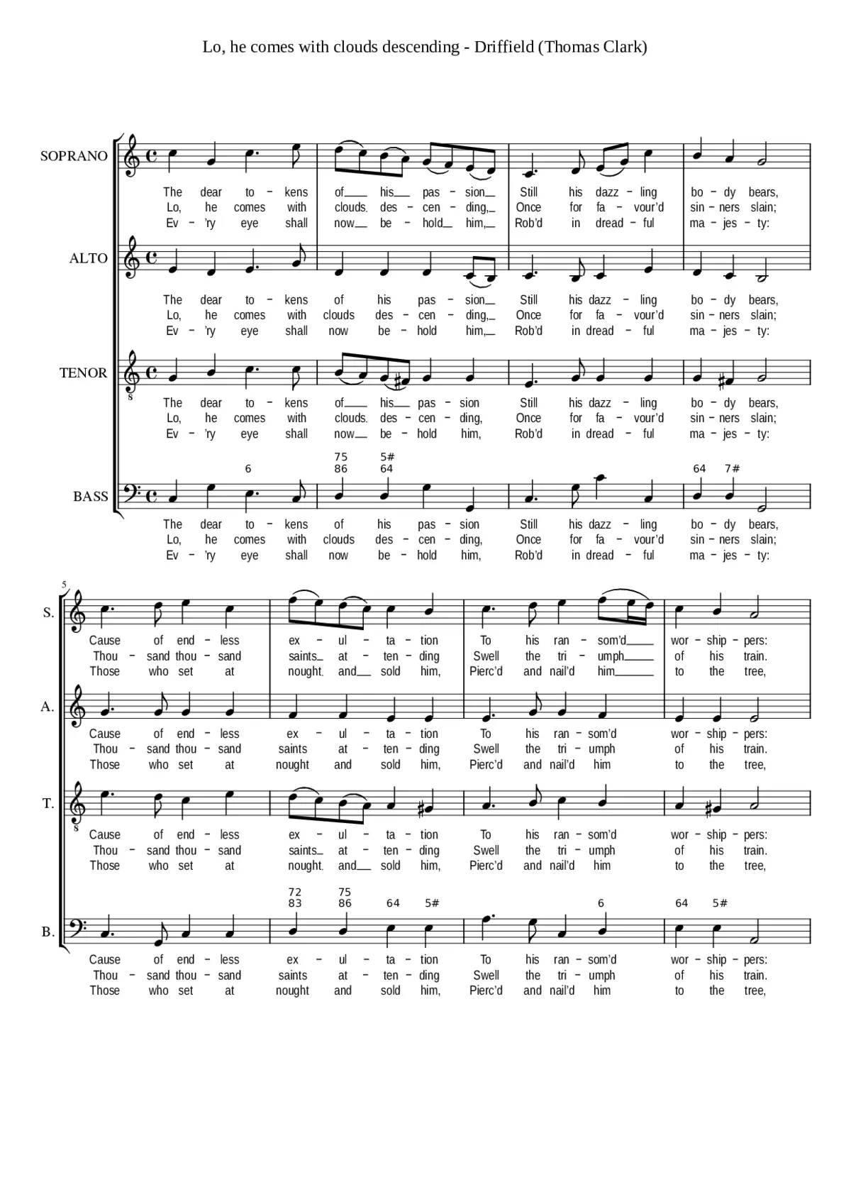 Lo he comes with clouds descending - Page 1