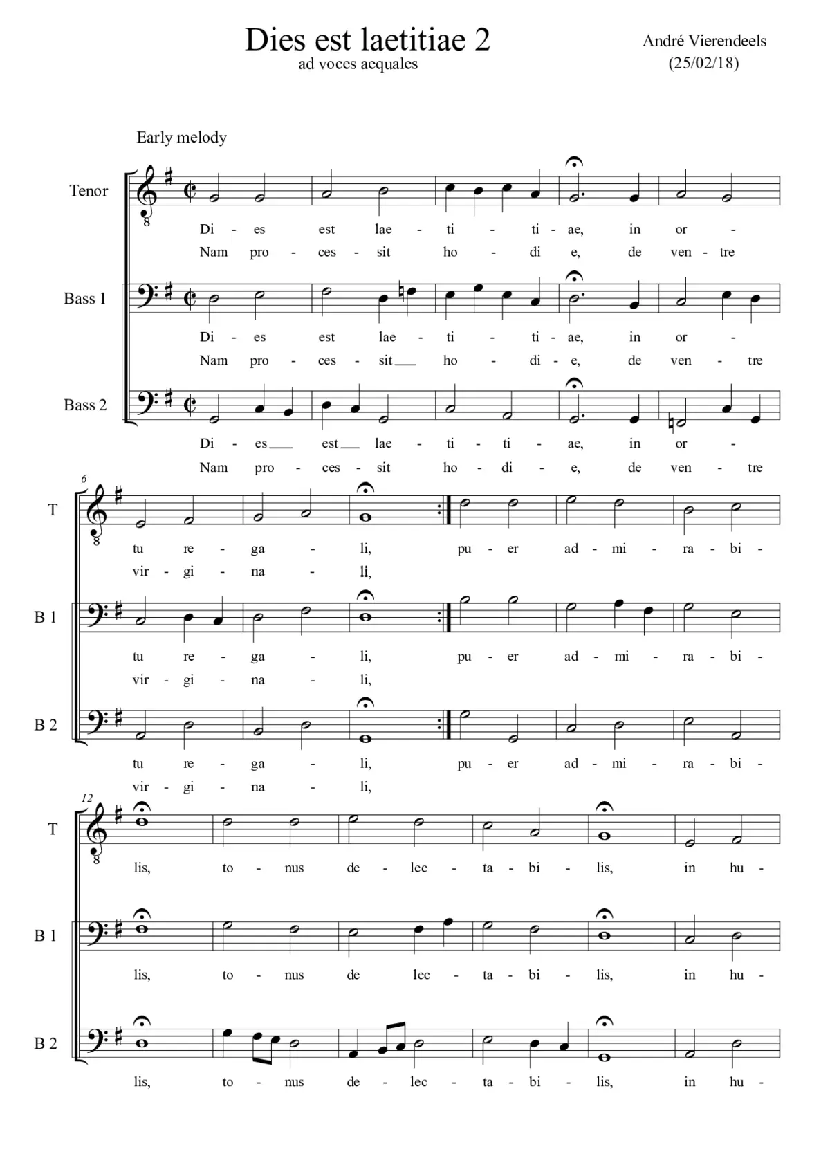 Dies est laetitiae II - Page 1