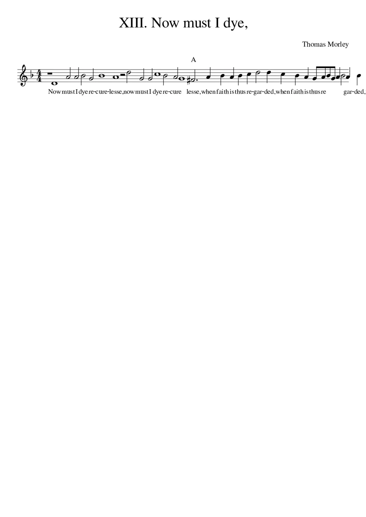 XIII. Now must I dye - Page 1