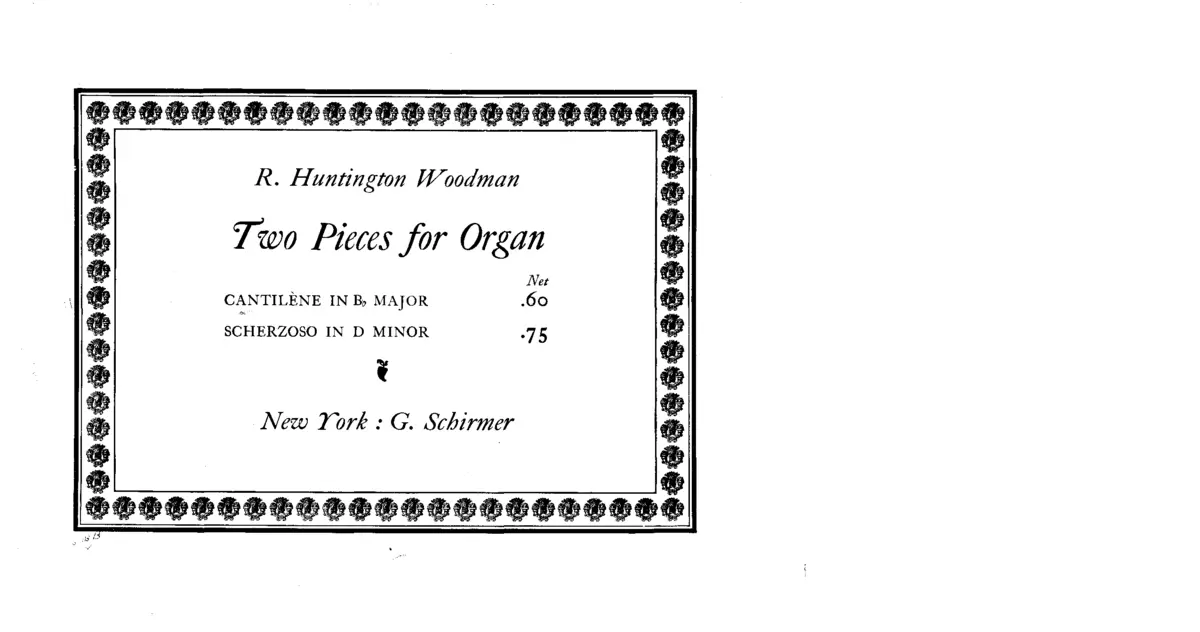 2 Pieces for Organ - Page 1
