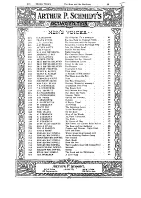 2 Choruses for Male Voices