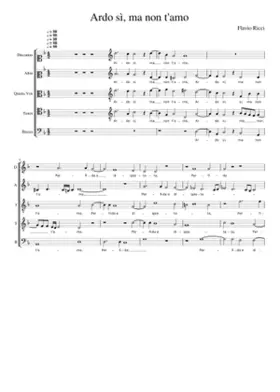 Ardo sì ma non t'amo