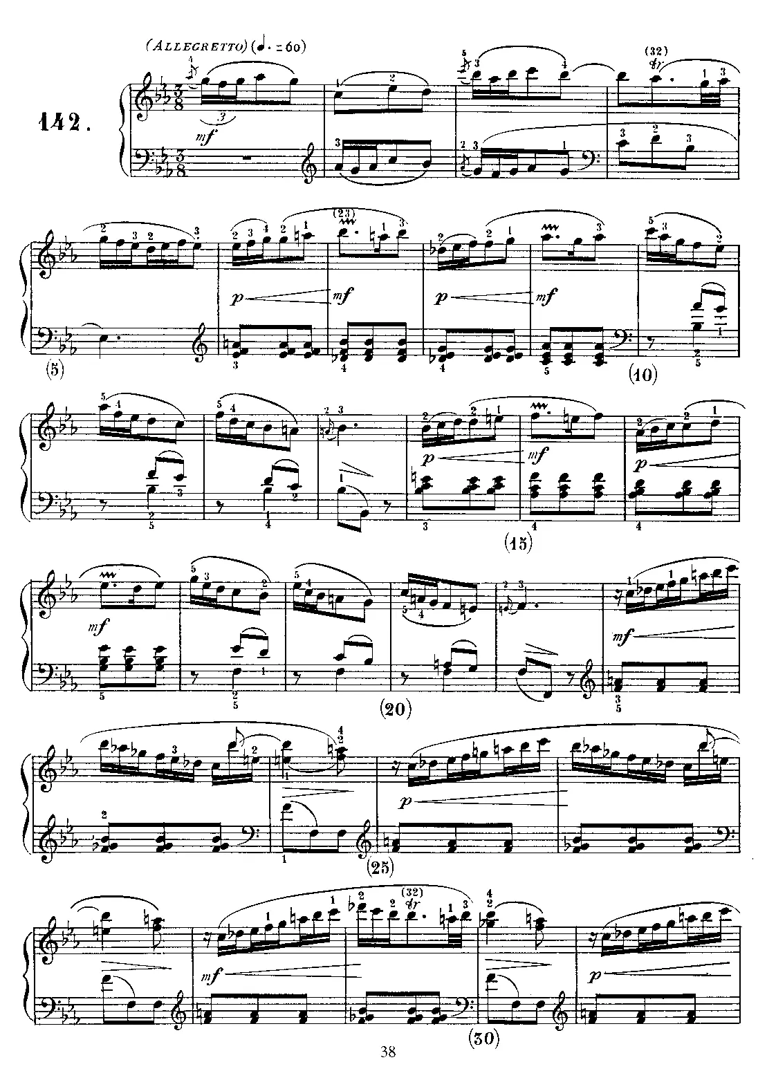 Keyboard Sonata in E-flat major - Page 1