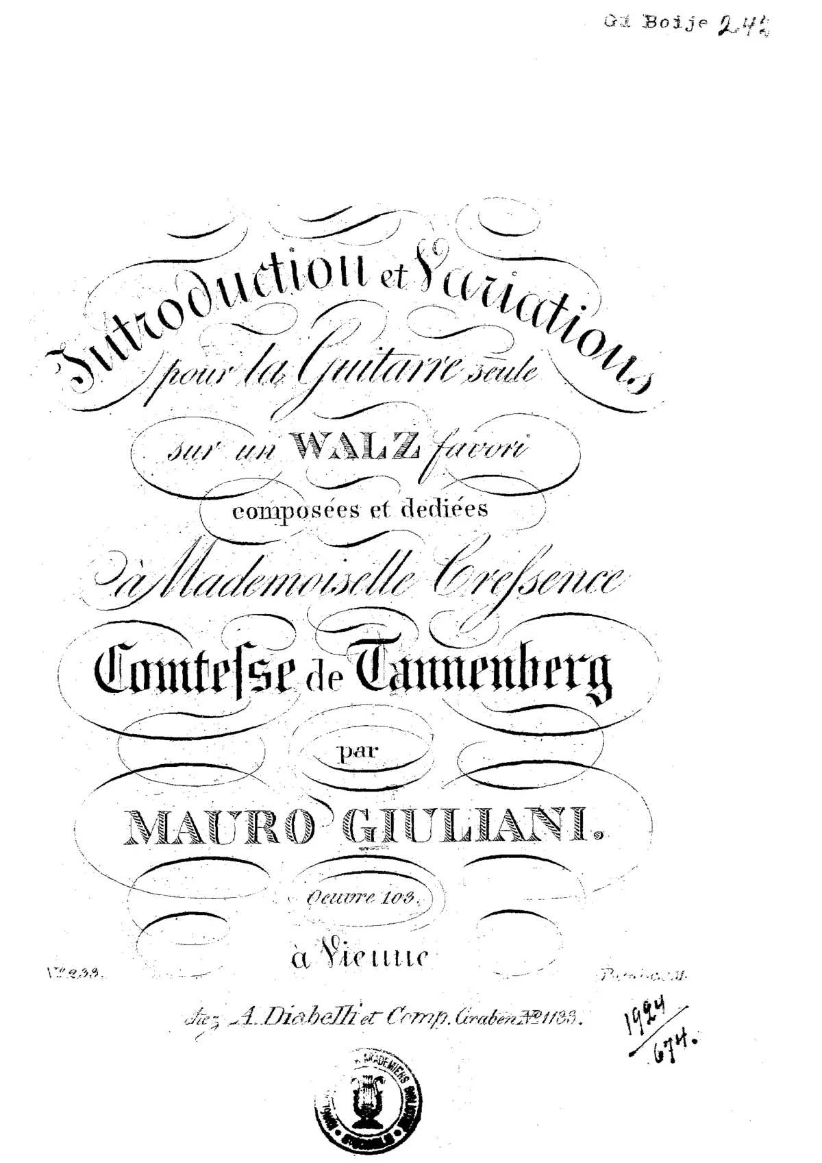 Introduction and Variations on a Waltz - Page 1