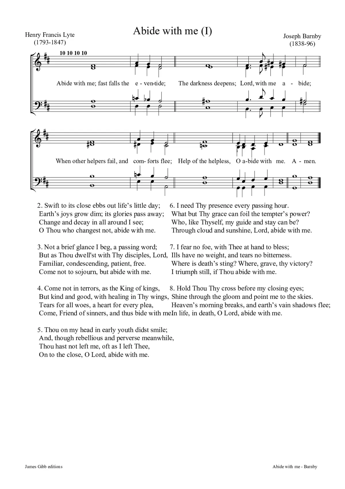 Abide with me (I) - Page 1