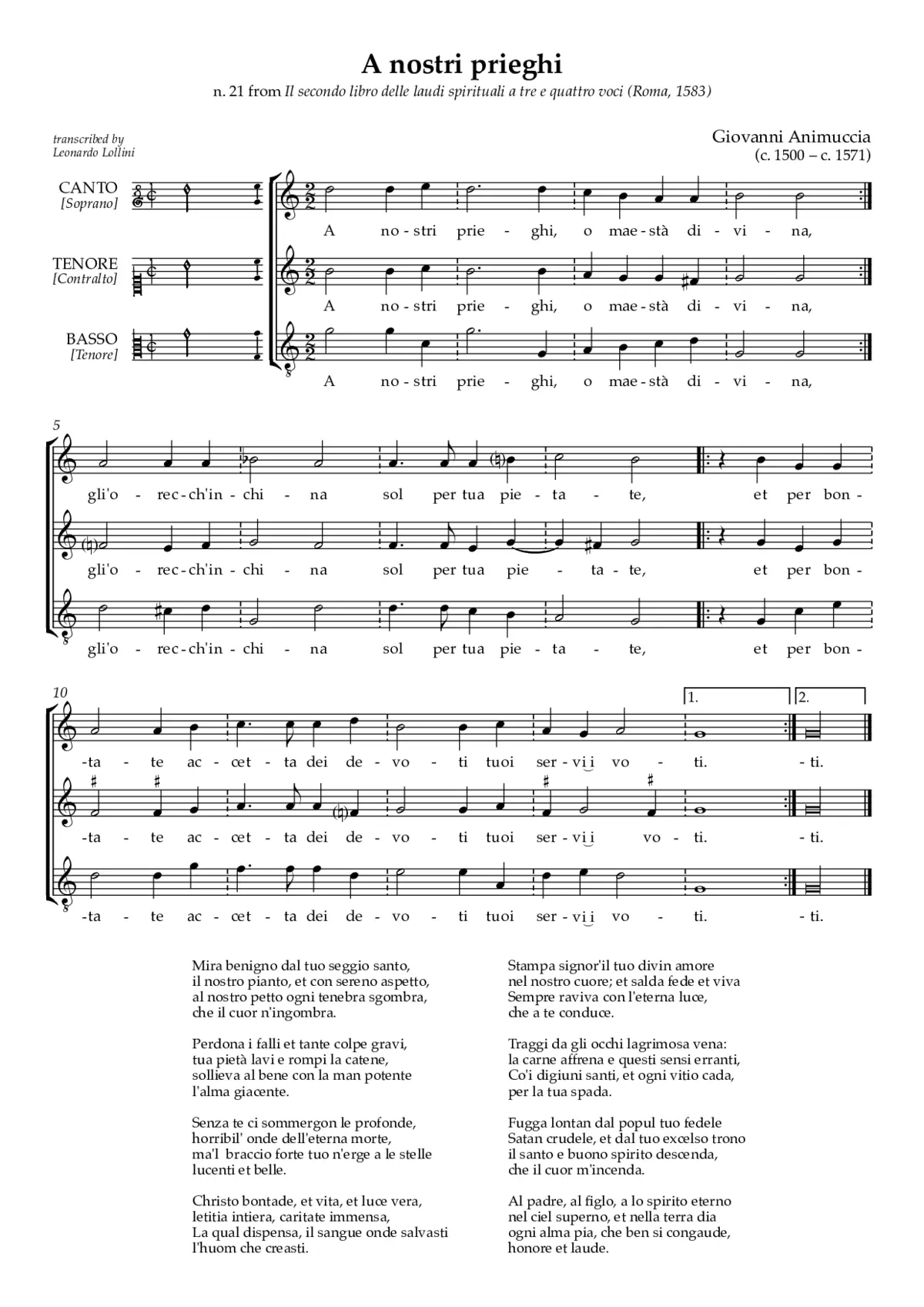 A nostri preghi - Page 1