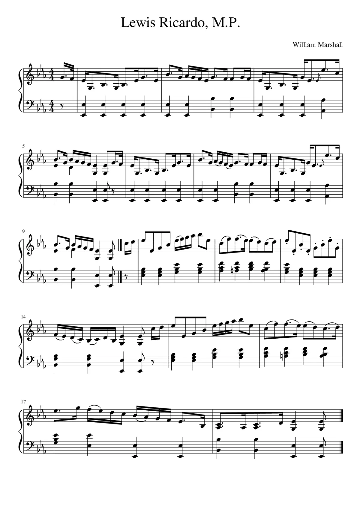 Lewis Ricardo M.P. - Page 1