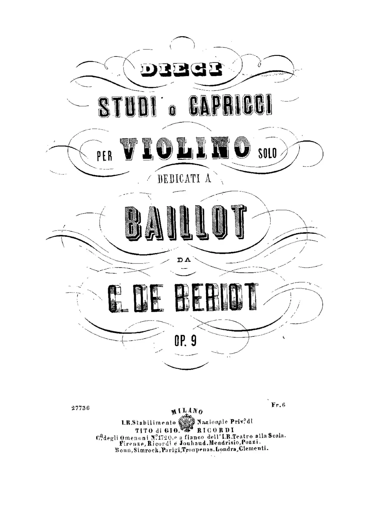 Dieci studi o capricci - Page 1