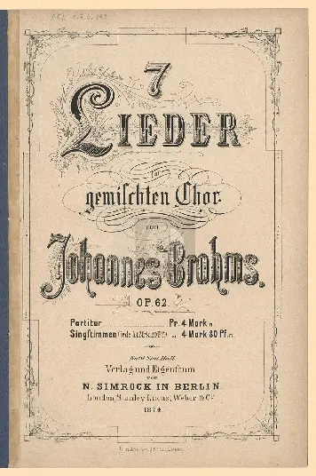 7 Lieder - Page 1