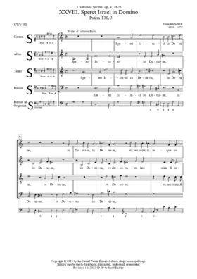 Speret Israel in Domino, SWV 80