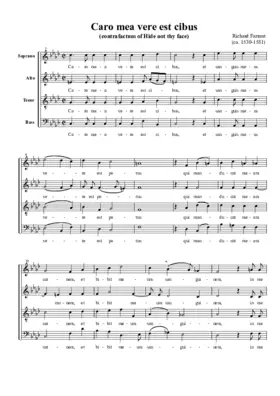 Caro mea vere est cibus