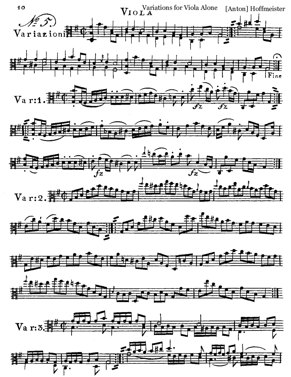 12 Etudes for Viola - Page 1