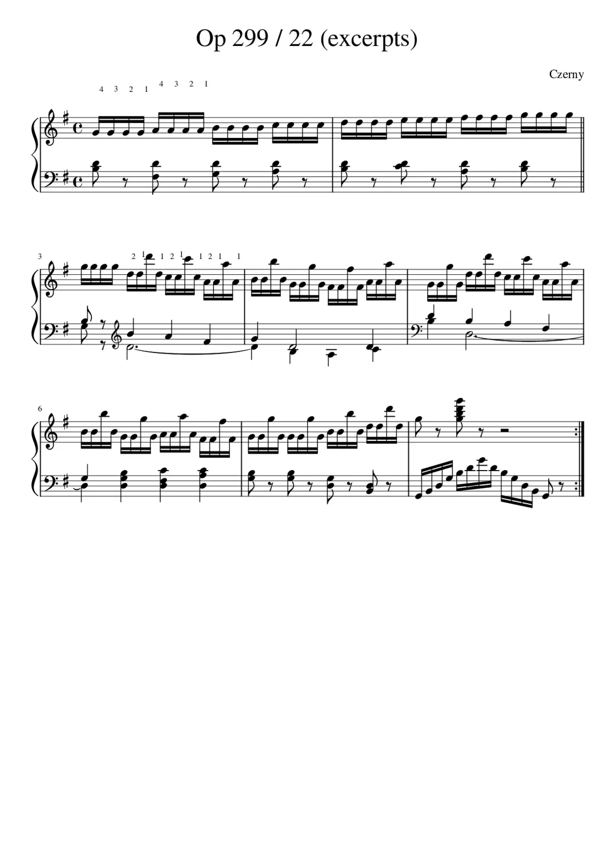 The School of Velocity Op.299 - Page 1