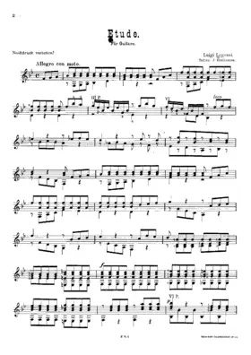 Etude for guitar