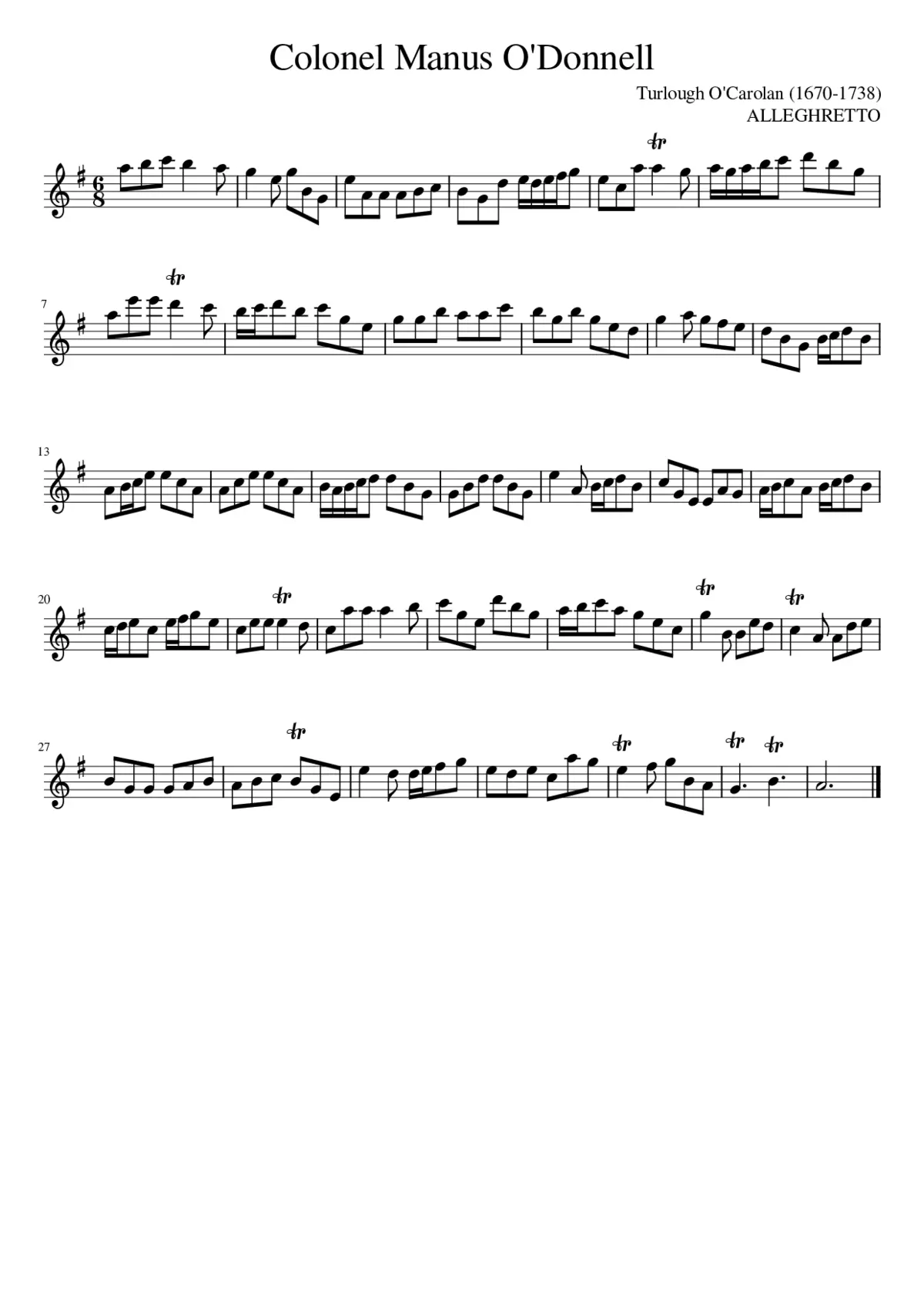 Colonel Manus O'Donnell - Page 1