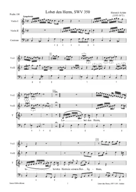 Lobet den Herrn, SWV 350