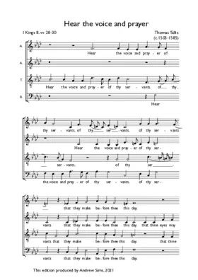 Hear the voice and prayer