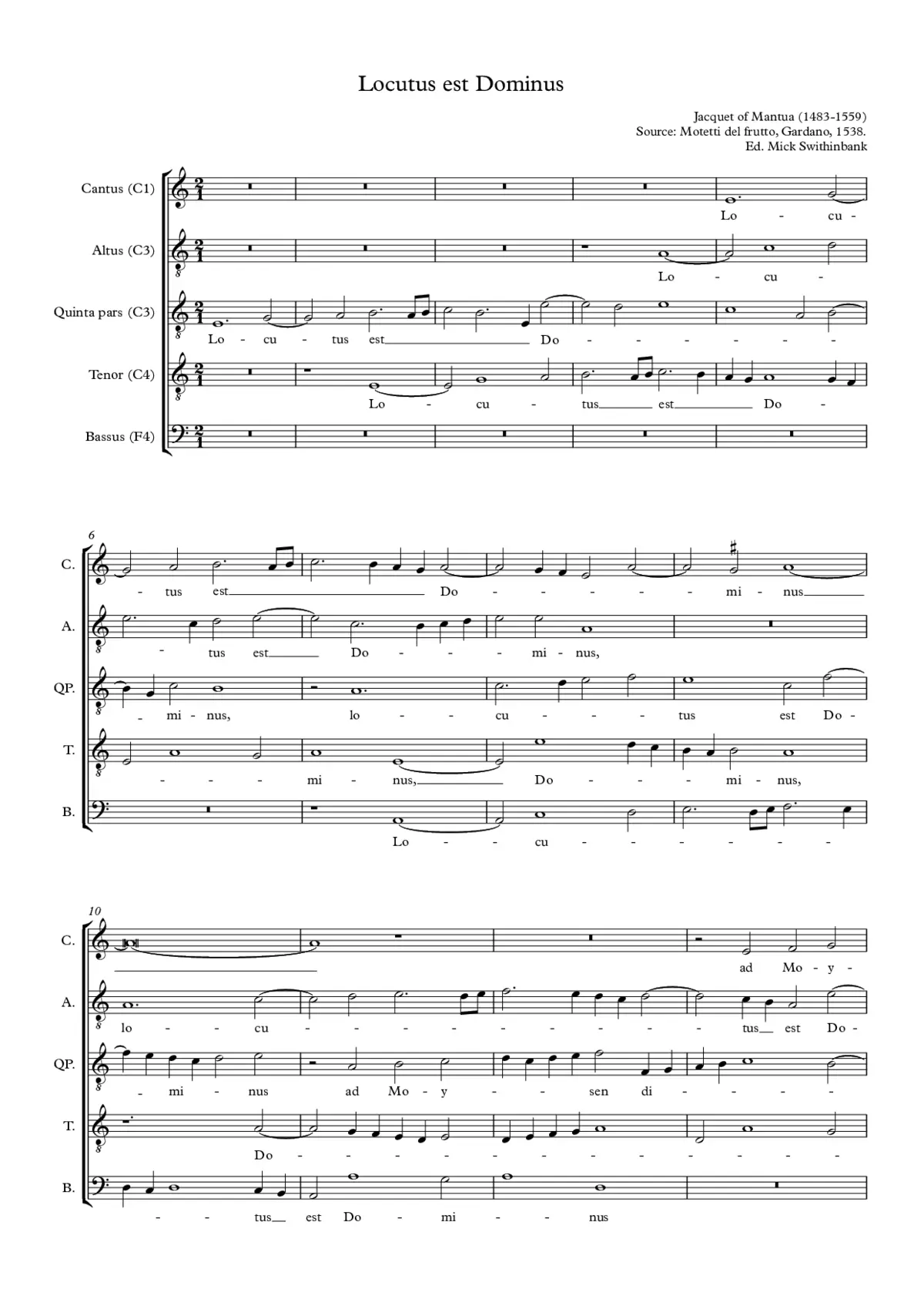 Locutus est Dominus - Page 1