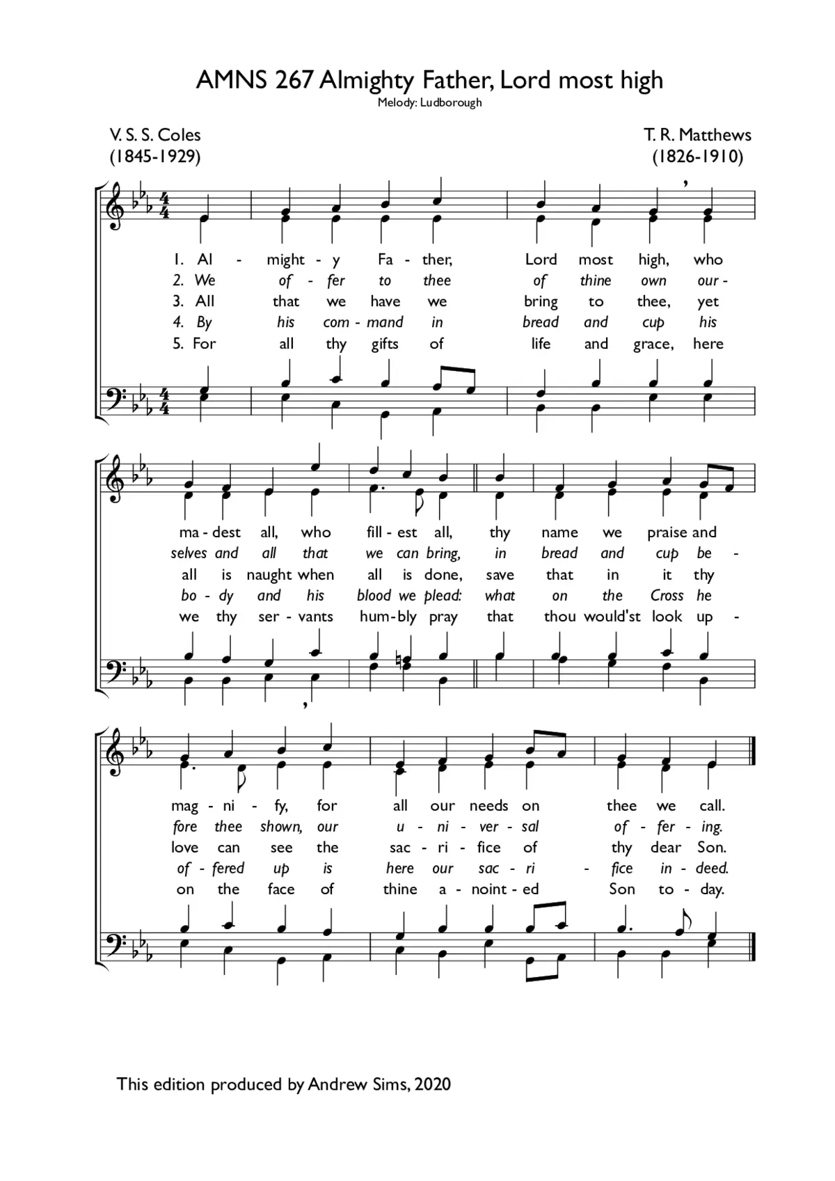 Almighty Father, Lord most high - Page 1