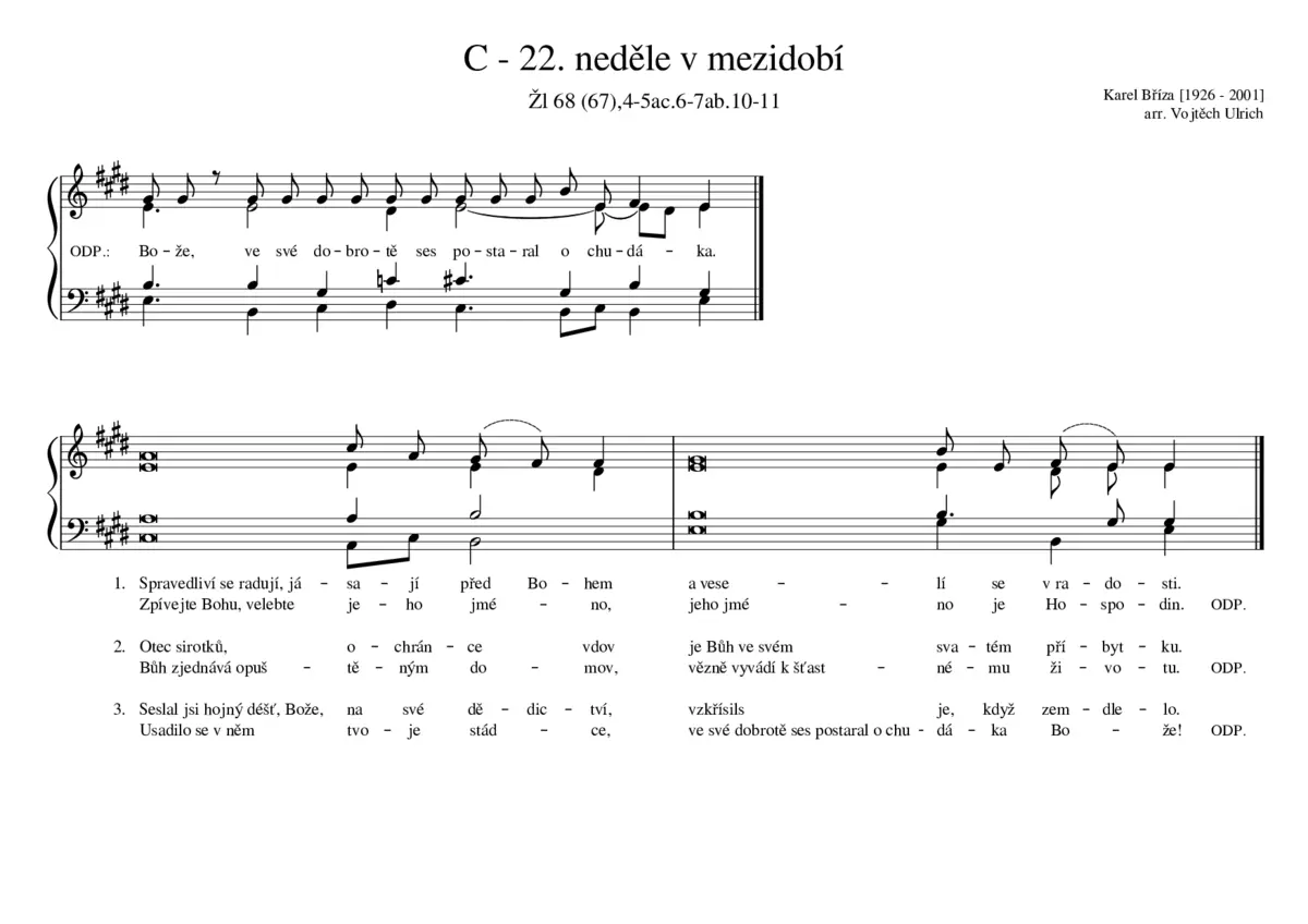 C - 22. neděle v mezidobí - Page 1