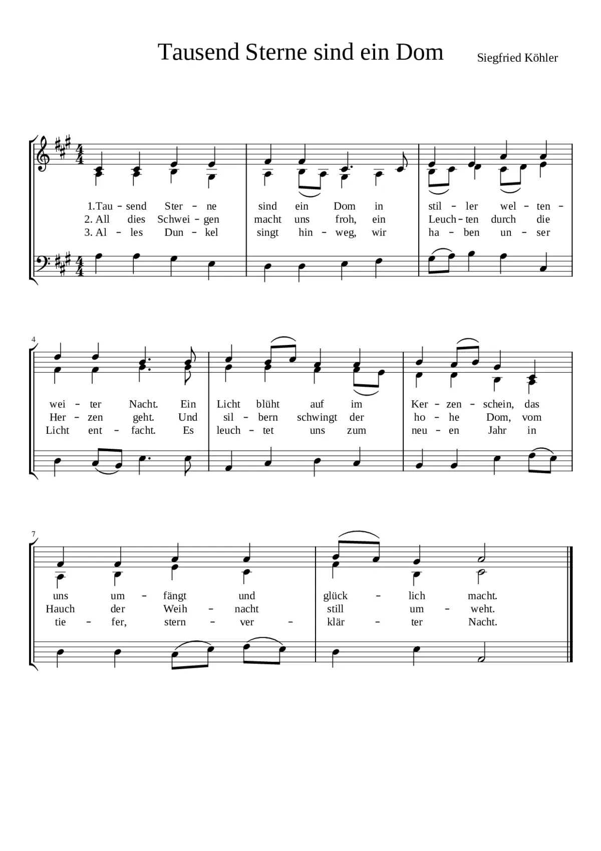 tausend sterne sind ein dom - Page 1