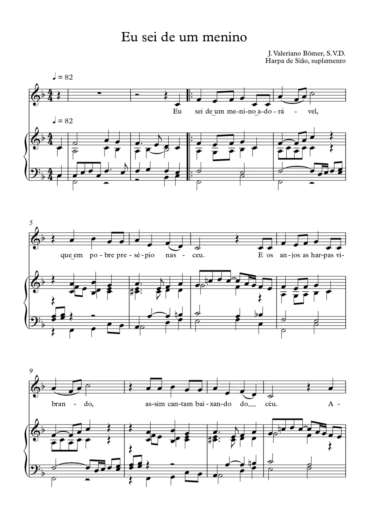 Eu sei de um menino - Page 1